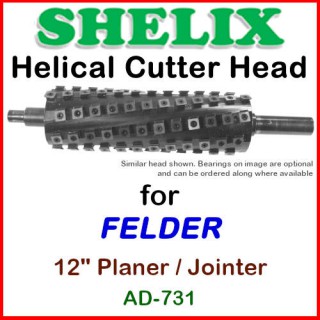 SHELIX for FELDER 12'' Jointer-Planer Combo, AD-731