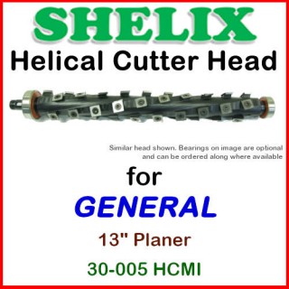 SHELIX for GENERAL 13'' Planer, 30-005 HCMI SHELIX for GENERAL 13'' Planer, 30-005 HCMI