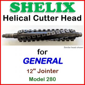 SHELIX for GENERAL 12'' Jointer, Model 280