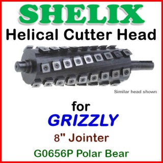SHELIX for GRIZZLY 8'' Jointer, G0656P Polar Bear