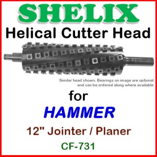 SHELIX for HAMMER 12'' Jointer-Planer COMBO, Model CF-731