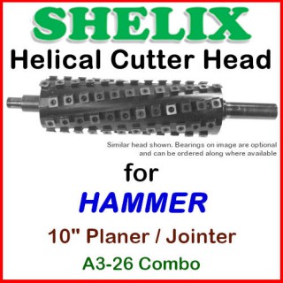 SHELIX for HAMMER 10'', A3-26 Planer and Jointer COMBO