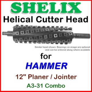 SHELIX for HAMMER 12'', A3-31 Planer and Jointer COMBO