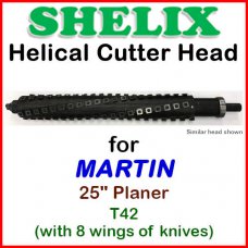 SHELIX for MARTIN 25'' Planer, T42 w. 8 wings