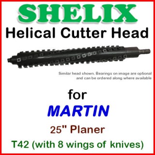 SHELIX for MARTIN 25'' Planer, T42 w. 8 wings
