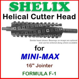 SHELIX for MINI-MAX 16'' Jointer, FORMULA F-1