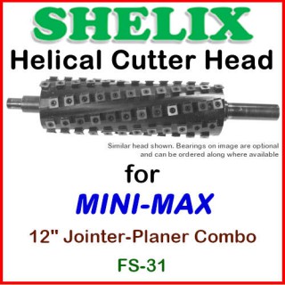 SHELIX for MINI-MAX 12'' Jointer-Planer Combo, FS-31