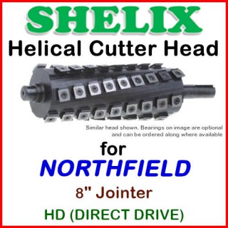 SHELIX for NORTHFIELD 8'' Jointer, HD Direct Drive
