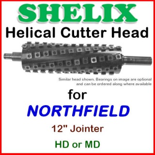 SHELIX for NORTHFIELD 12'' Jointer, HD or MD or LD