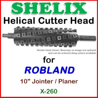 SHELIX for ROBLAND 10'' Jointer, X-260 Jointer-Planer